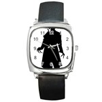 santa nosferatu Square Metal Watch