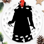 santa nosferatu Round Filigree Ornament (Two Sides)