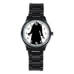 santa nosferatu Stainless Steel Round Watch