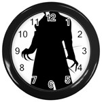 santa nosferatu Wall Clock (Black)