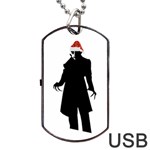 santa nosferatu Dog Tag USB Flash (One Side)