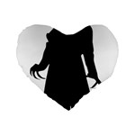 santa nosferatu Standard 16  Premium Heart Shape Cushion 