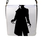 santa nosferatu Flap Closure Messenger Bag (L)