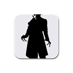 santa nosferatu Rubber Square Coaster (4 pack)