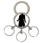 santa nosferatu 3-Ring Key Chain