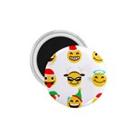 Xmas Emoji Happy Faces 1.75  Magnet