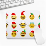 Xmas Emoji Happy Faces Large Mousepad