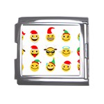 Xmas Emoji Happy Faces Mega Link Italian Charm (18mm)