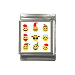 Xmas Emoji Happy Faces Italian Charm (13mm)