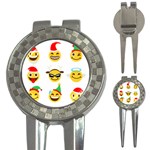 Xmas Emoji Happy Faces 3-in-1 Golf Divot