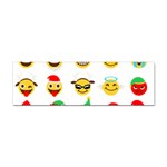 Xmas Emoji Happy Faces Sticker Bumper (10 pack)