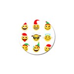 Xmas Emoji Happy Faces Golf Ball Marker (4 pack)