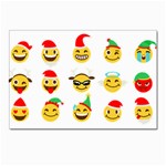 Xmas Emoji Happy Faces Postcard 4  x 6 