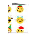 Xmas Emoji Happy Faces Mini Greeting Cards (Pkg of 8)