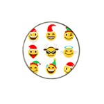 Xmas Emoji Happy Faces Hat Clip Ball Marker