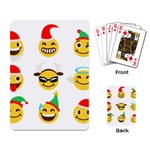 Xmas Emoji Happy Faces Playing Cards Single Design