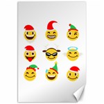 Xmas Emoji Happy Faces Canvas 20  x 30 