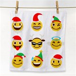 Xmas Emoji Happy Faces Face Towel