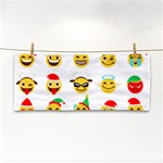 Xmas Emoji Happy Faces Hand Towel