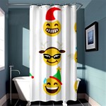 Xmas Emoji Happy Faces Shower Curtain 36  x 72  (Stall)