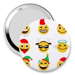 Xmas Emoji Happy Faces 3  Handbag Mirror