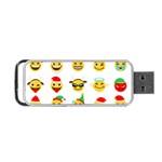 Xmas Emoji Happy Faces Portable USB Flash (One Side)