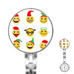 Xmas Emoji Happy Faces Stainless Steel Nurses Watch