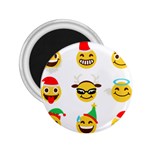 Xmas Emoji Happy Faces 2.25  Magnet