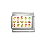 Xmas Emoji Happy Faces Italian Charm (9mm)