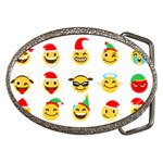 Xmas Emoji Happy Faces Belt Buckle