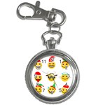 Xmas Emoji Happy Faces Key Chain Watch