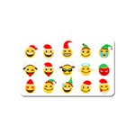 Xmas Emoji Happy Faces Magnet (Name Card)