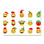 Xmas Emoji Happy Faces Sticker A4 (10 pack)