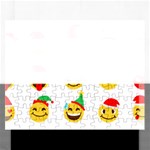 Xmas Emoji Happy Faces Jigsaw Puzzle (Rectangular)