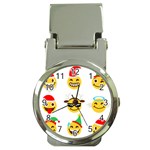 Xmas Emoji Happy Faces Money Clip Watch