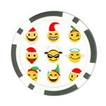 Xmas Emoji Happy Faces Poker Chip Card Guard