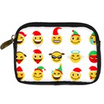 Xmas Emoji Happy Faces Digital Camera Leather Case