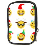 Xmas Emoji Happy Faces Compact Camera Leather Case