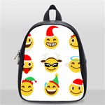 Xmas Emoji Happy Faces School Bag (Small)