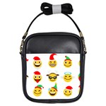 Xmas Emoji Happy Faces Girls Sling Bag