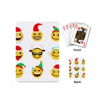 Xmas Emoji Happy Faces Playing Cards (Mini)