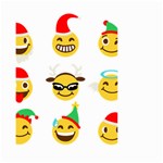 Xmas Emoji Happy Faces Small Garden Flag (Two Sides)