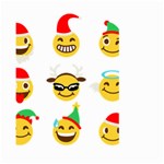 Xmas Emoji Happy Faces Large Garden Flag (Two Sides)