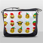 Xmas Emoji Happy Faces Messenger Bag