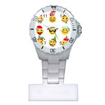 Xmas Emoji Happy Faces Plastic Nurses Watch