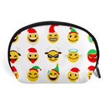 Xmas Emoji Happy Faces Accessory Pouch (Large)