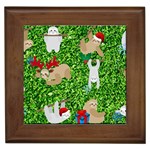 xmas sloth  Framed Tile