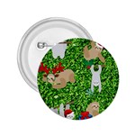 xmas sloth  2.25  Button