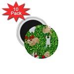 xmas sloth  1.75  Magnet (10 pack) 