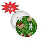 xmas sloth  1.75  Button (100 pack) 